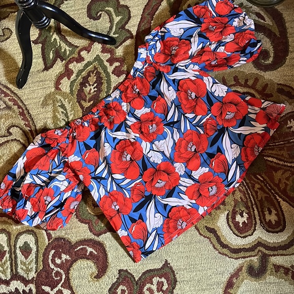 Vtg HILO HATTIE Size XXL Hawaiian On/Off Shoulder Top Balloon Sleeve Vibrant - Picture 8 of 13